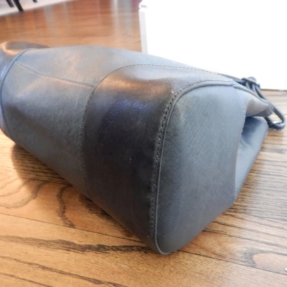 Tory Burch blue/grey stephano Robinson tote bag. - Picture 5 of 15